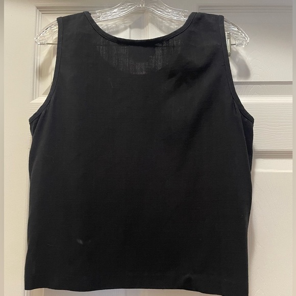 VINTAGE Two Piece Nancy Bolen City Girl Black Animal Jacket and Tank Size L - Picture 7 of 12